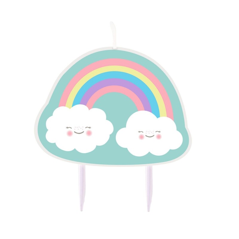 Κερί Rainbow & Cloud - ουράνιο τόξο και  σύννεφα