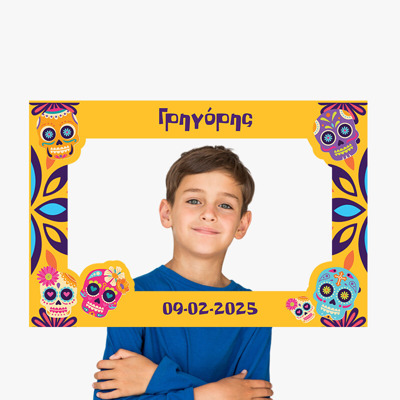 Κάδρο Photobooth Halloween Νεκροκεφαλές για φωτογραφίες/ 60cm*40cm