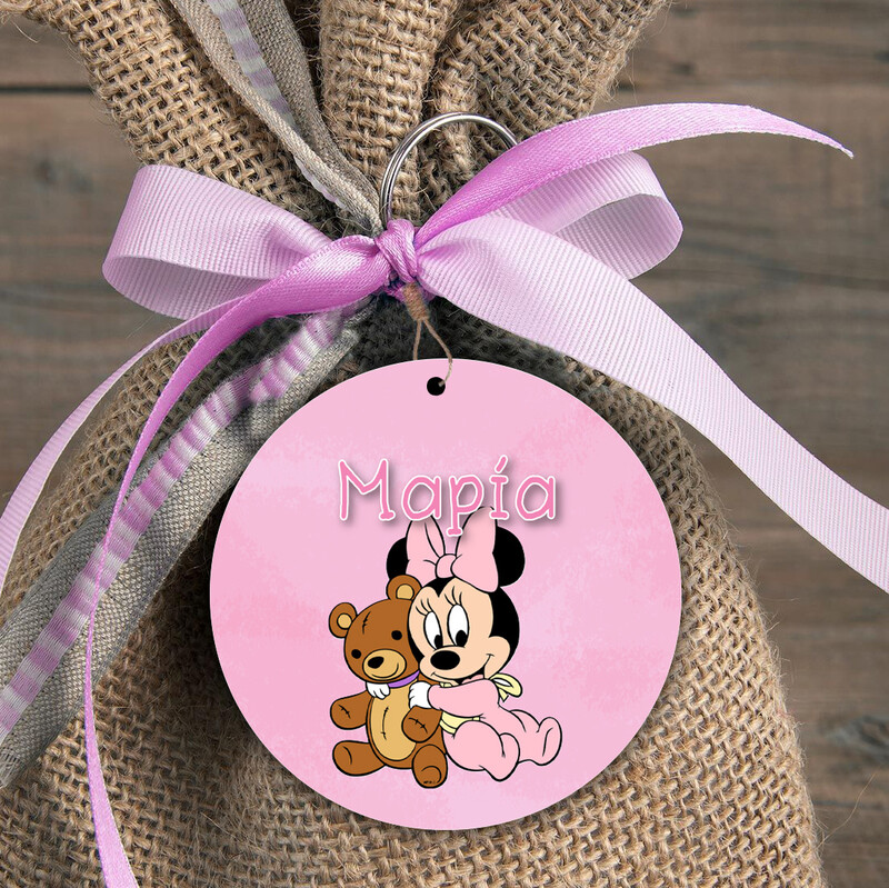Ξύλινη φιγούρα Baby Minnie για μπομπονιέρα