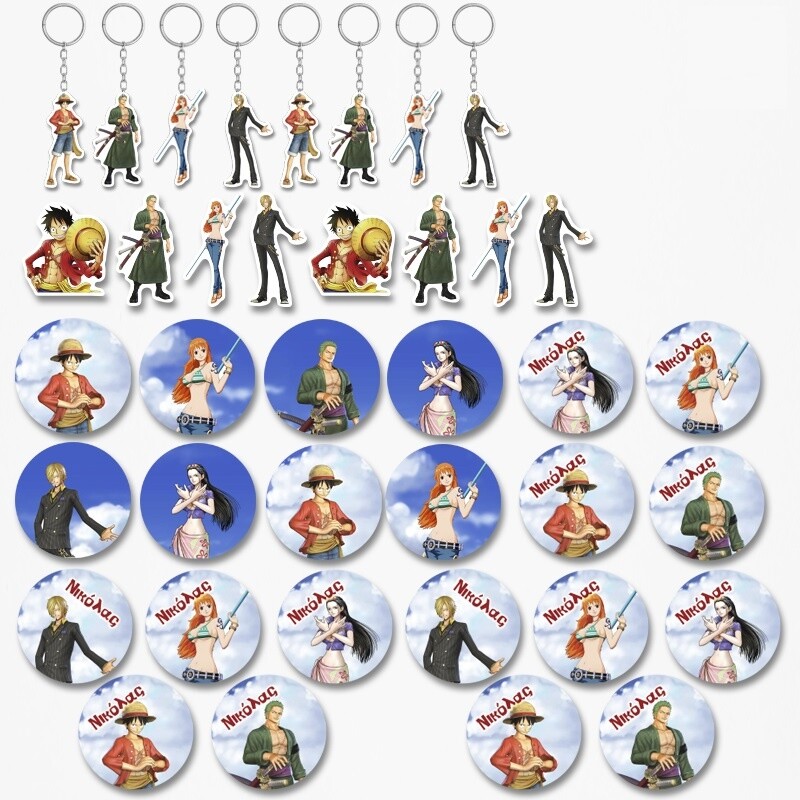 Πακέτο Δωράκια One Piece για πάρτυ 38τμχ