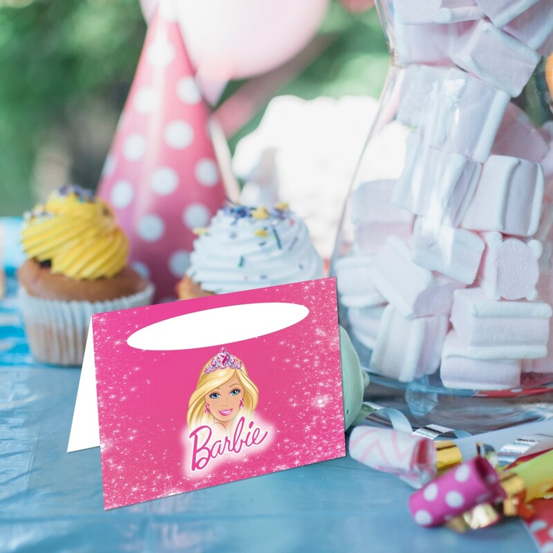Καρτελάκι Μπουφέ Barbie/ 6τμχ
