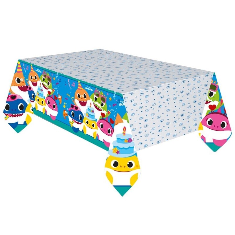 Τραπεζομάντηλο Χάρτινο Baby Shark / 120 x 180 εκ