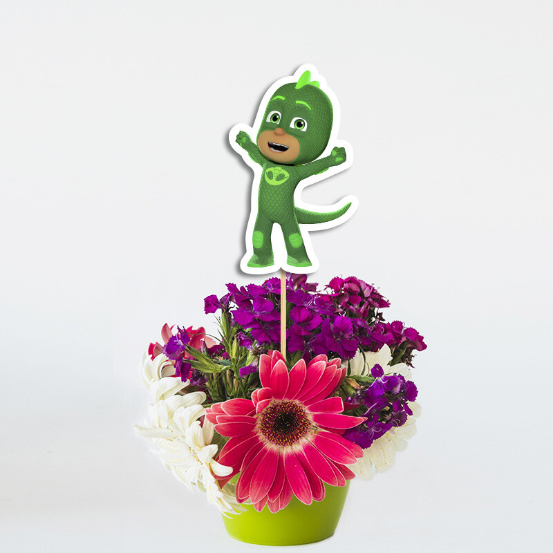 Topper Διακοσμητικό PJ Masks χάρτινο/ 20cm