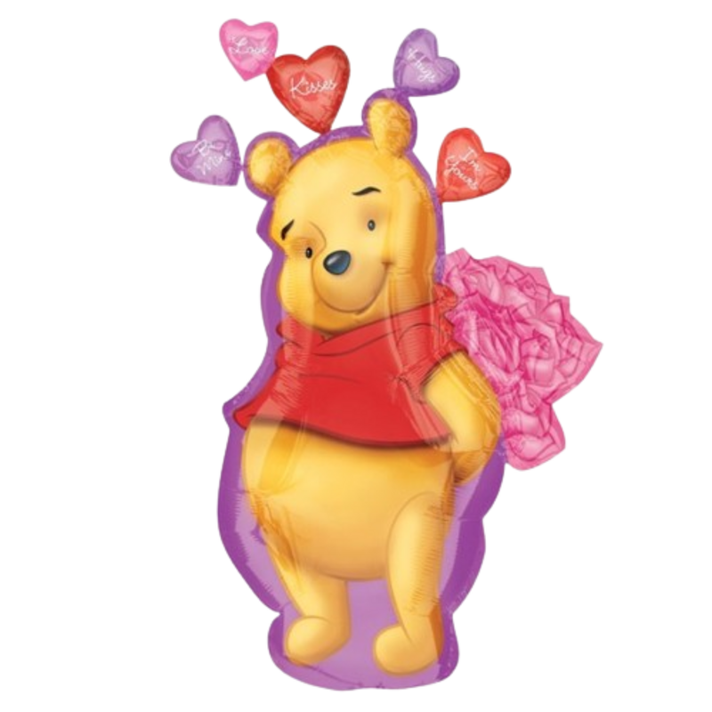 Μπαλόνι Φοιλ Σχήμα 32 Pooh Valentine / 81εκ - Ασυσκεύαστο