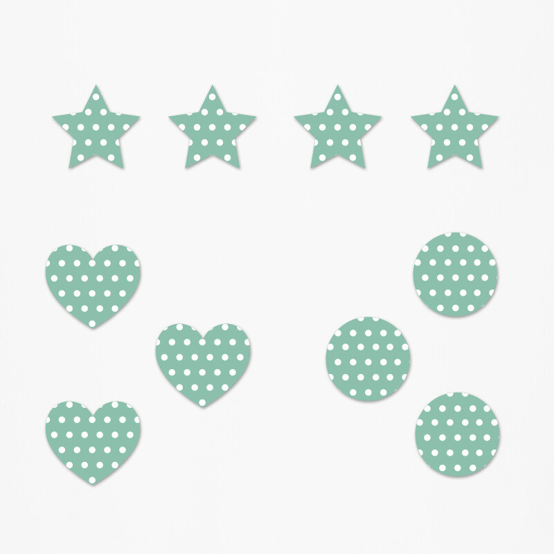 Ξύλινα διακοσμητικά Peppa Pattern mix/ 10τμχ(2cm)