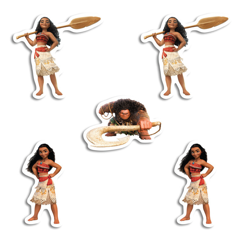 Αυτοκόλλητα Moana 10cm / 8τμχ