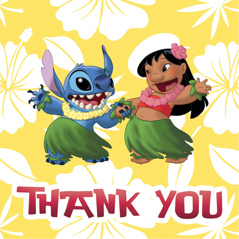 Σουβέρ χάρτινο Lilo & Stitch / 8τμχ