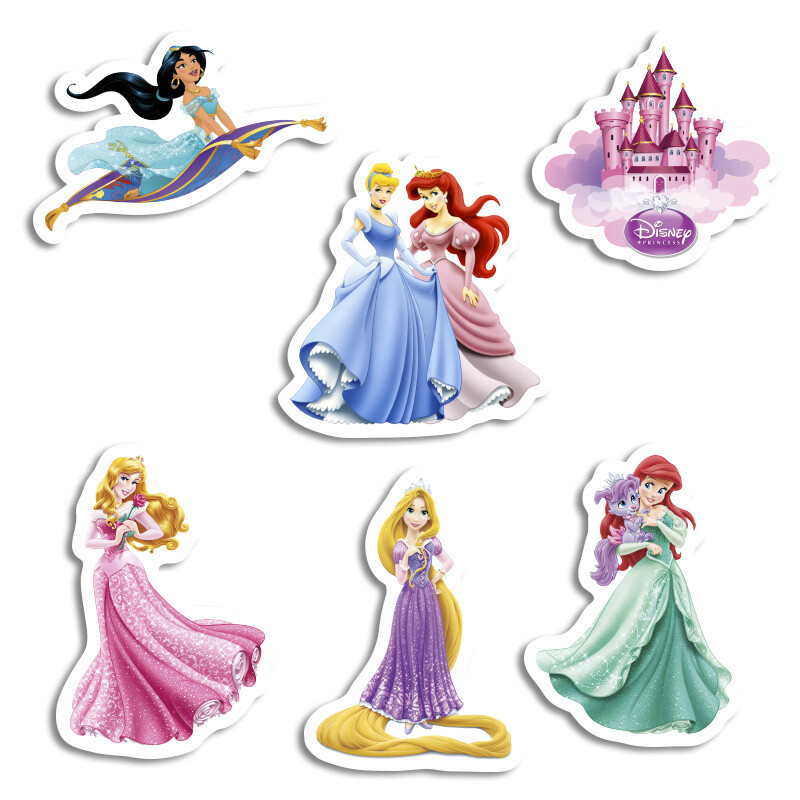 Αυτοκόλλητα Disney Princess 5cm / 8τμχ