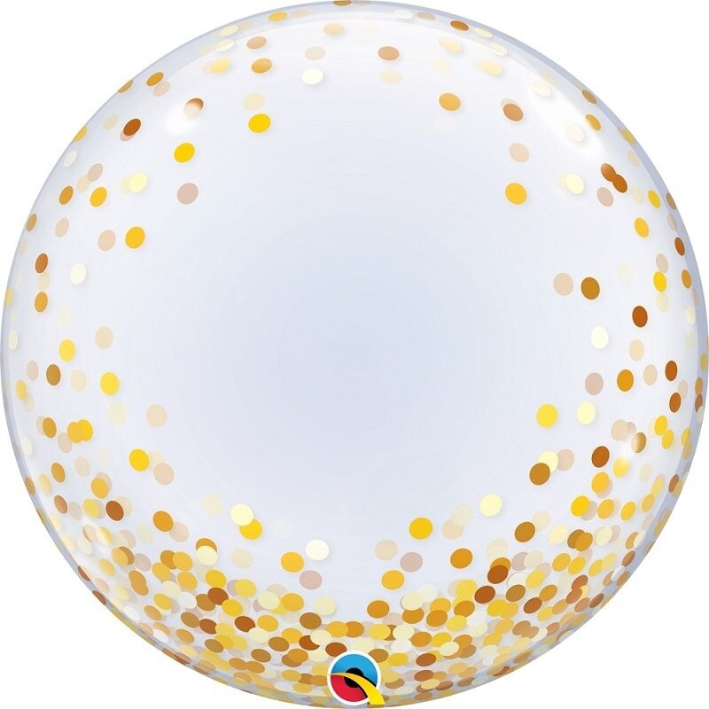 Deco Bubble 24 Gold Confetti Dots