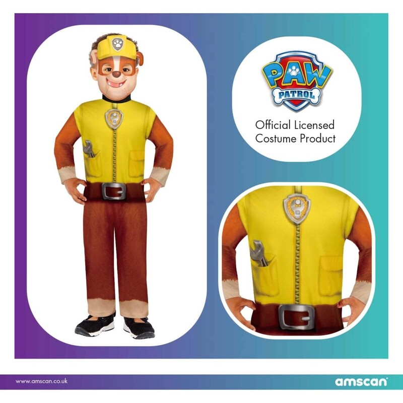 Στολή Paw Patrol Rubble Costume 4-6 Ετών