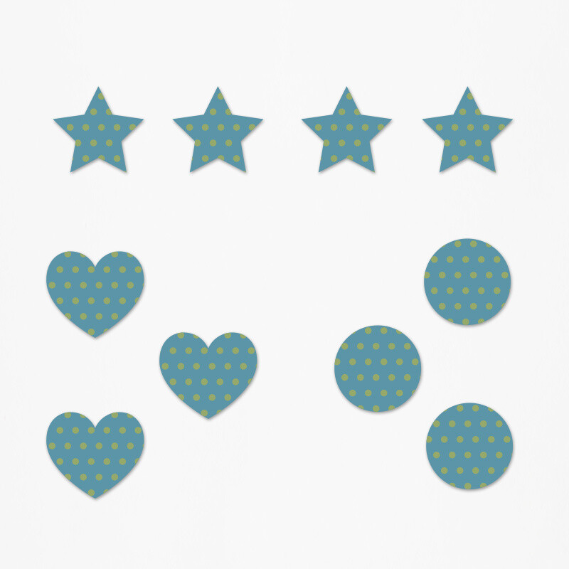 Ξύλινα διακοσμητικά Encanto Pattern mix/ 10τμχ(2cm)