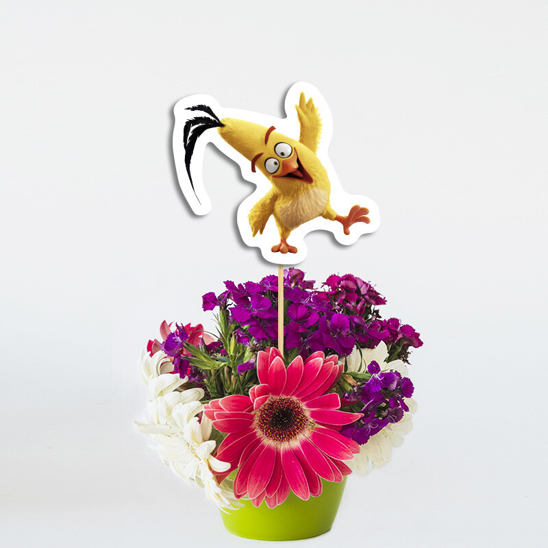 Διακοσμητικό Topper Angry Birds χάρτινο 20cm