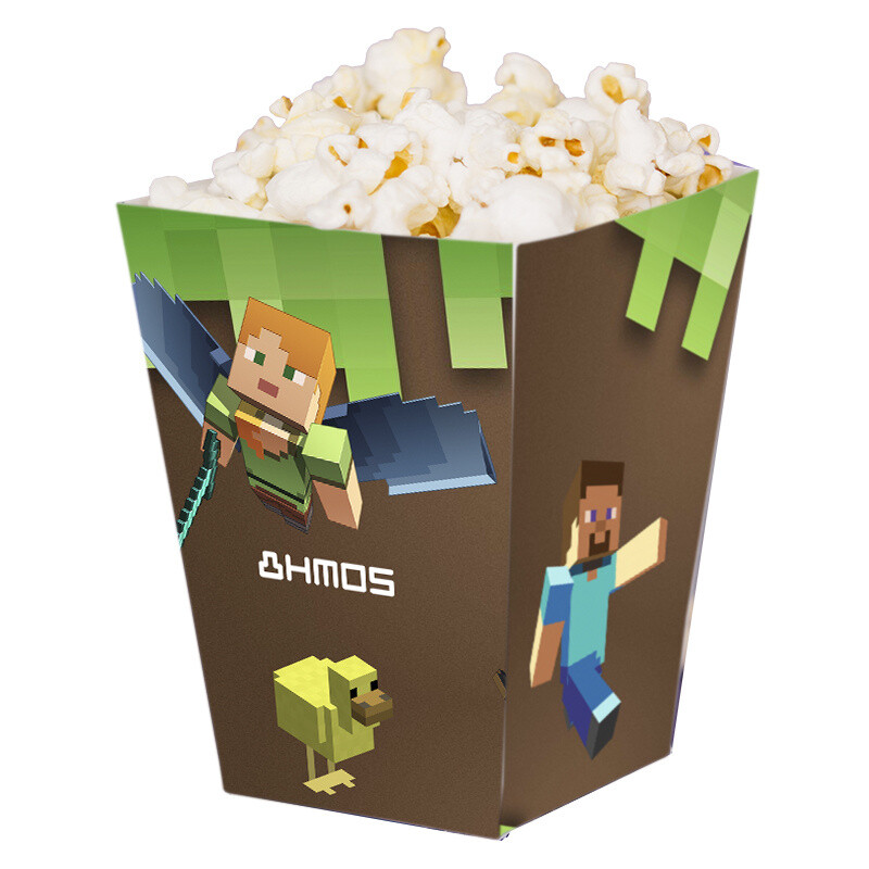 Κουτί Pop Corn με όνομα Minecraft 15cmx9cmx9cm