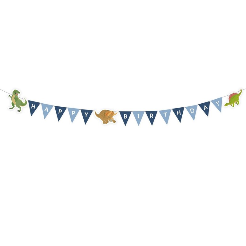 Γιρλάντα Γράμ. Happy Birthday Happy Dinosaur /ΔΕΙΝΟΣΑΥΡΟΣ 180εκ