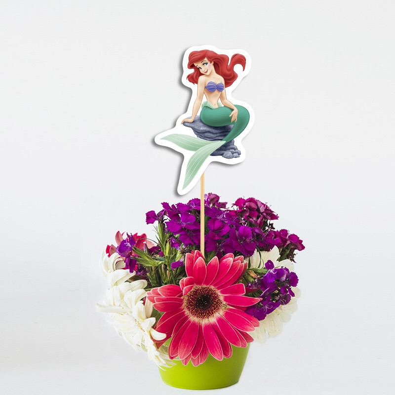 Διακοσμητικό Topper Ariel χάρτινο 20cm