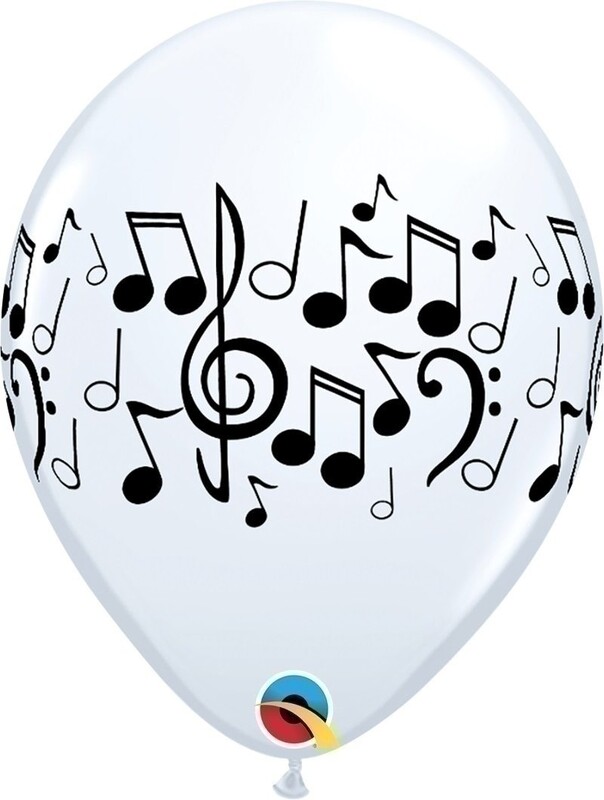 Μπαλόνια Λάτεξ 11 Music Notes 25 τεμ.
