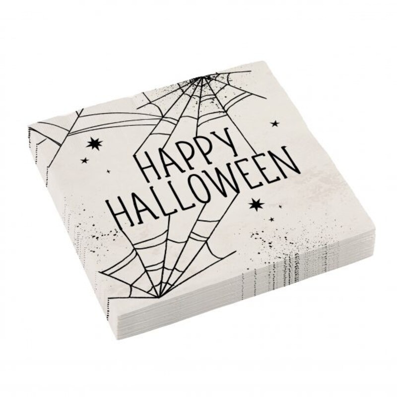 Χαρτοπετσέτες φαγητού 33εκ Happy Halloween /16 τεμ