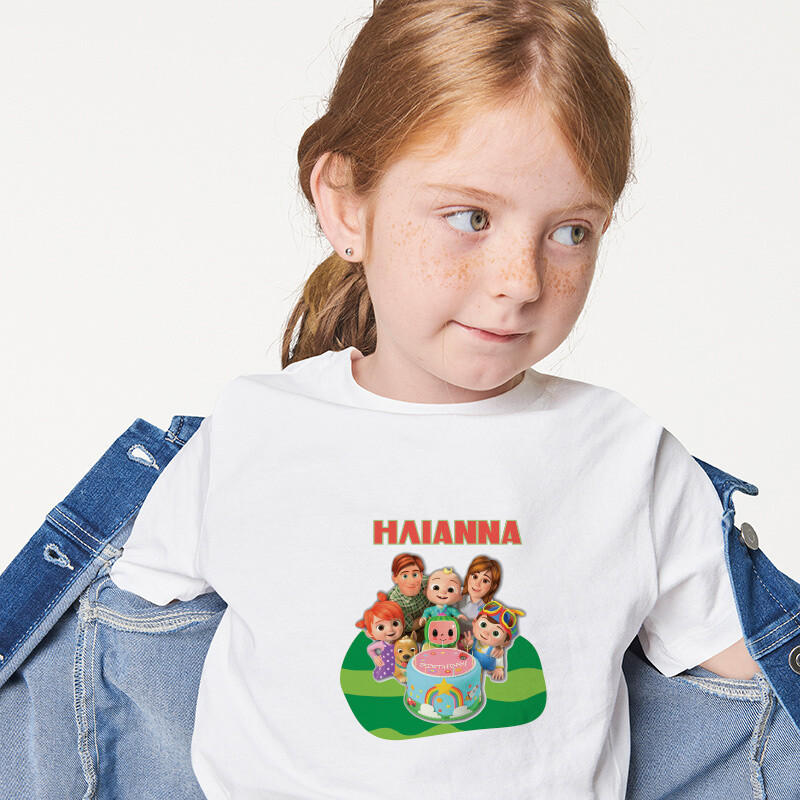 Παιδικό T-shirt Cocomelon για κορίτσι με όνομα