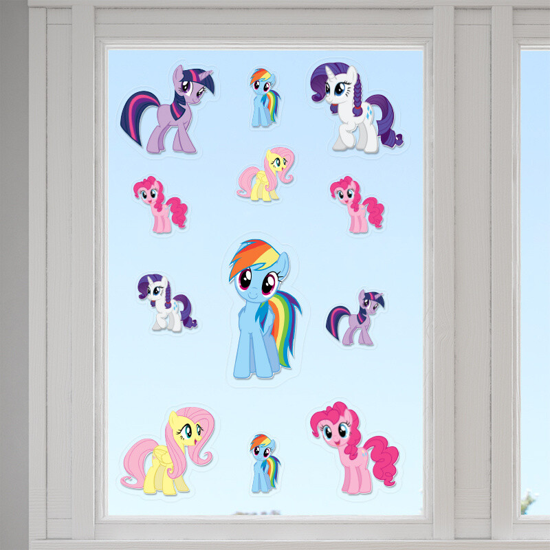 Αυτοκόλλητα τζαμιού My Little Pony /10 τμχ