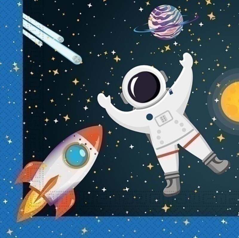 Χαρτοπετσέτες φαγητού Rocket Space 33×33 cm/20 τεμ