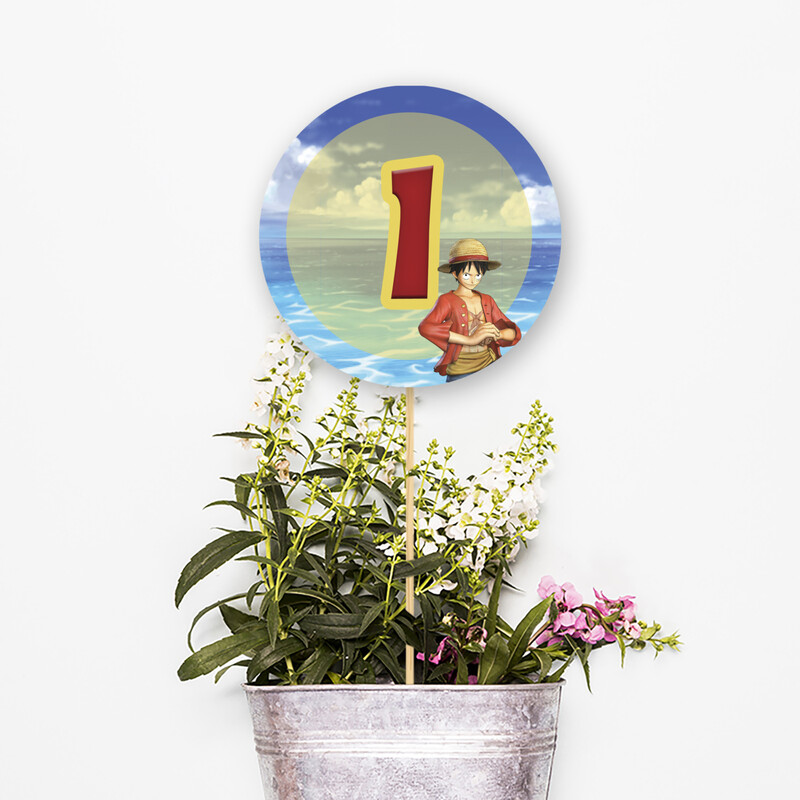 Αρίθμηση τραπεζιού One Piece κύκλος 13cm