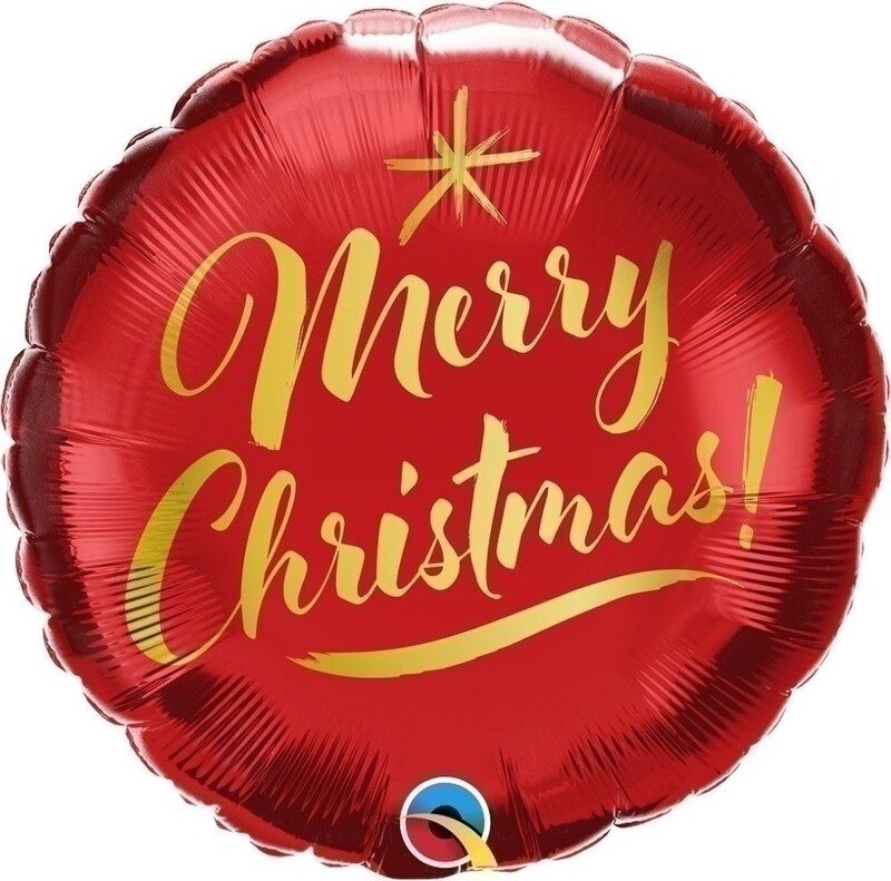Μπαλόνι Φοιλ 18 Merry Christmas Gold Script 46εκ