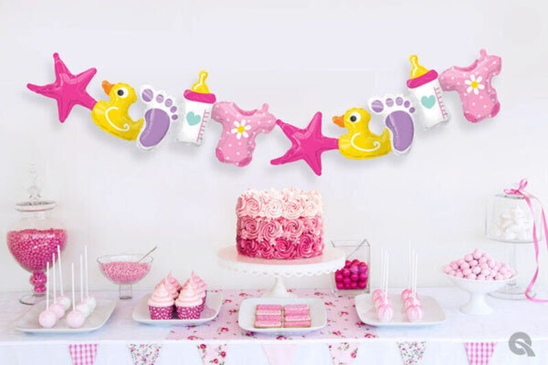 Γιρλάντα Φοιλ Baby Pink 104 εκ / 2 τεμ
