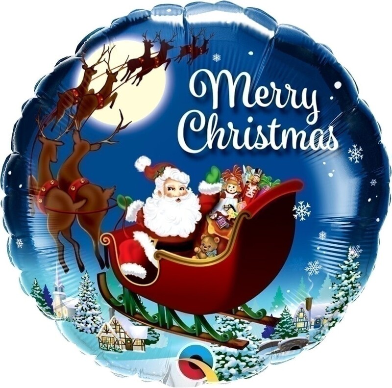 Μπαλόνι Φοιλ 18 Merry Christmas  Άγιος Βασίλης / 46εκ