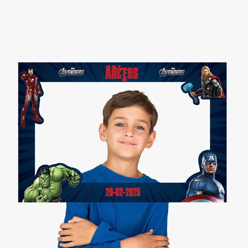 Κάδρο Photobooth Avengers για φωτογραφίες/ 60cm*40cm