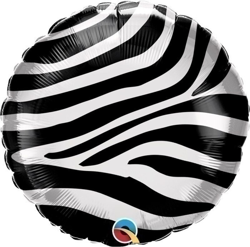 Μπαλόνι Φοιλ 18 Zebra Stripes  / 46 εκ  Safari - Animal Print