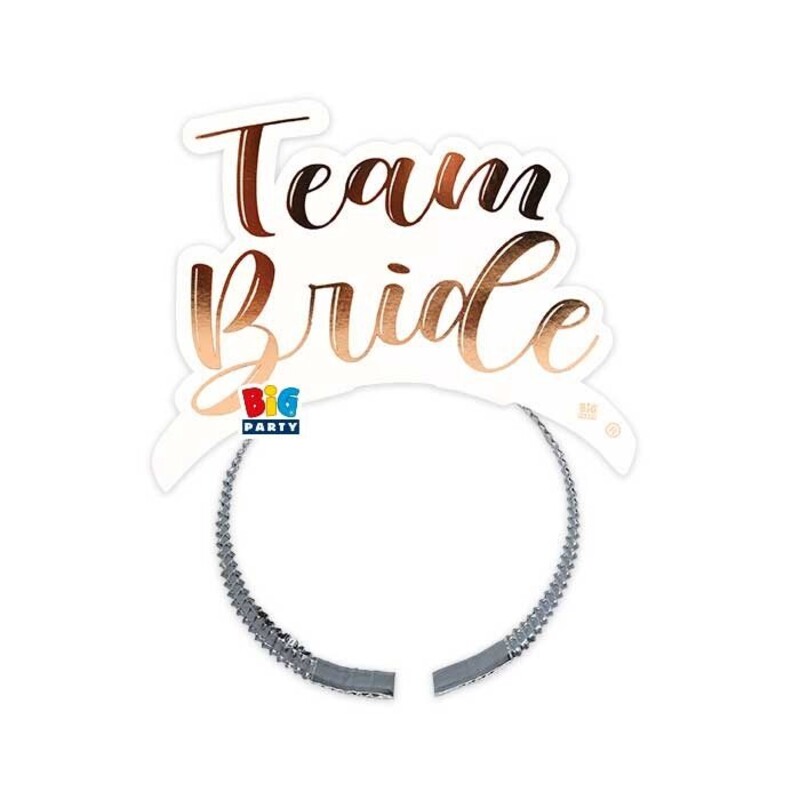 Τιάρα Χάρτινη  Team Bride Χρυσό/bachelor party / 4 τεμ.