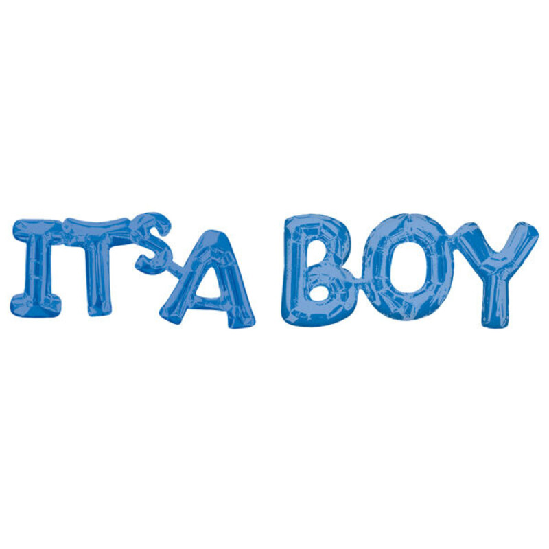 Μπαλόνι Φοιλ Script Phrase It's A Boy Blue / 43 εκ