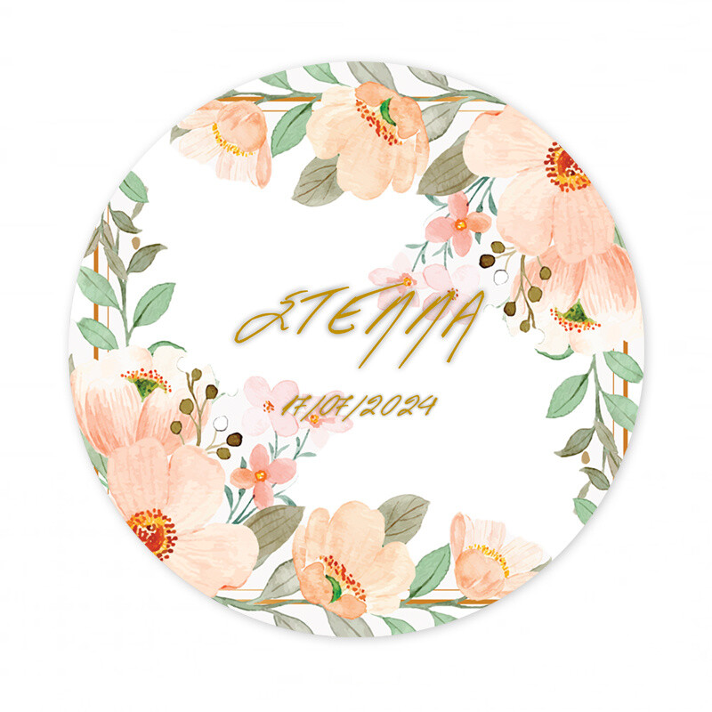 Αυτοκόλλητο με όνομα Boho Birthday 27cm