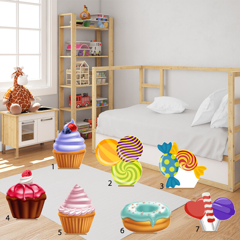 Διακοσμητική φιγούρα Sweet Shop 50cm Ξύλινη με βάση/1 τμχ