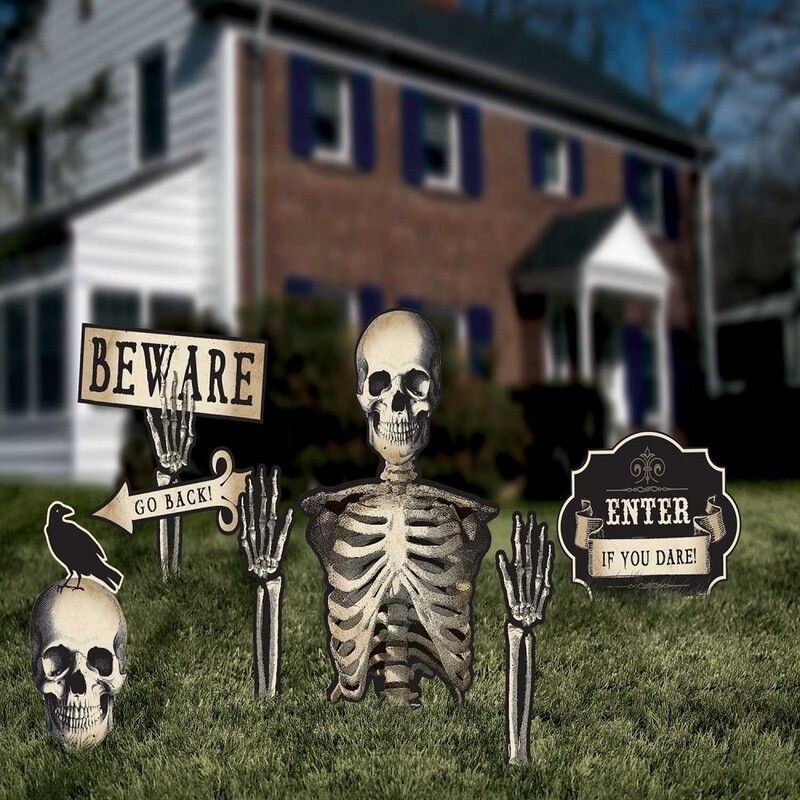 Σετ Διακόσμησης Halloween Skeleton 6 τεμ - Σκελετός