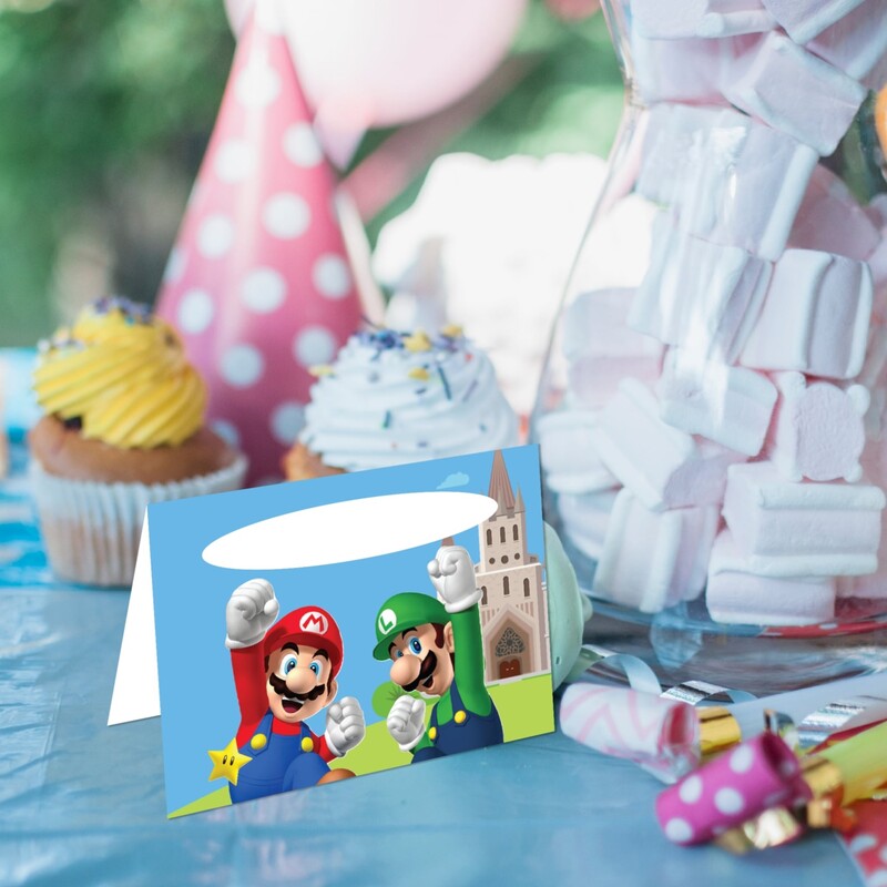 Καρτελάκι Μπουφέ Super Mario/ 6τμχ