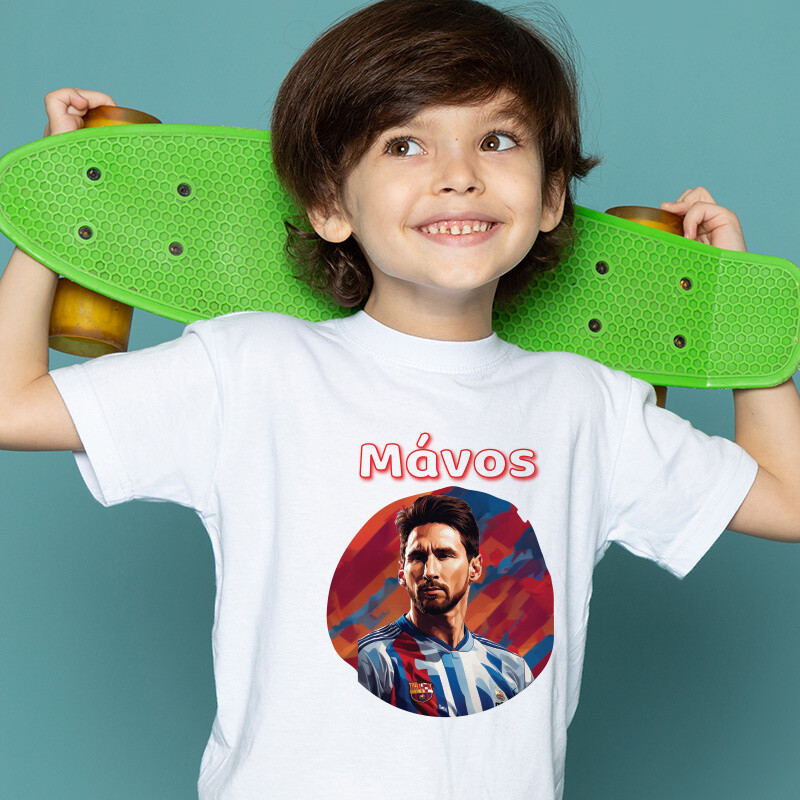 Παιδικό T-shirt Messi για αγόρι με όνομα