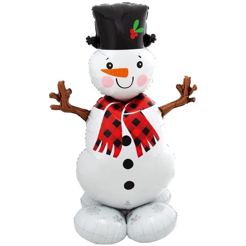 Μπαλόνι φοιλ AirLoonz Snowman / 88εκ x 139εκ - Χιονάνθρωπος