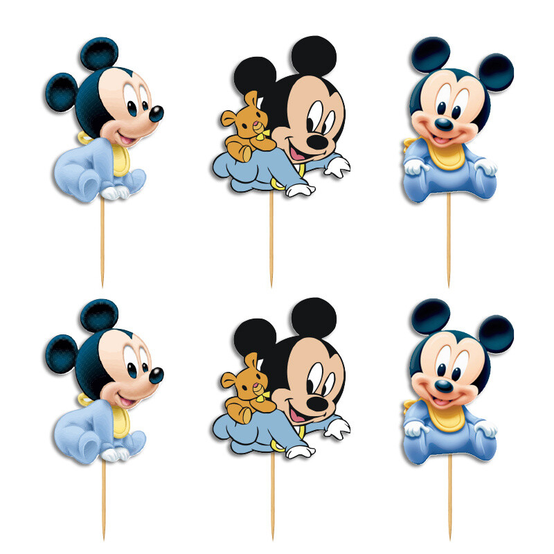 Cupcake toppers Baby Mickey 10cm / 8τμχ