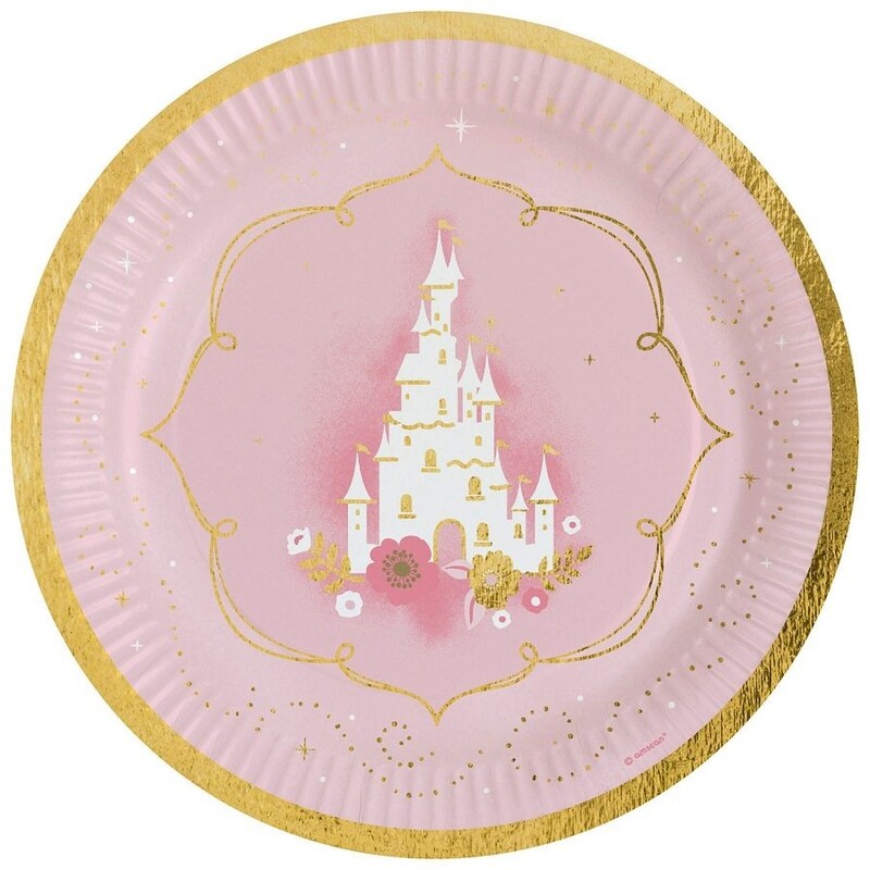 Πιάτα χαρτ. φαγητού 23εκ Princess for a Day /8 τεμ