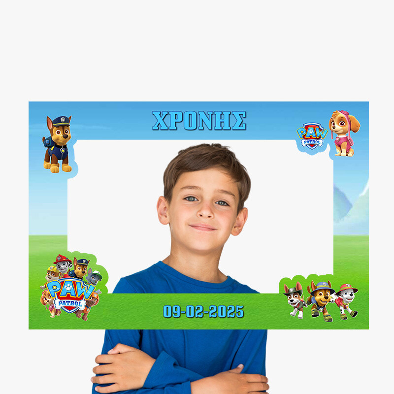Κάδρο Photobooth Paw Patrol για φωτογραφίες/ 60cm*40cm