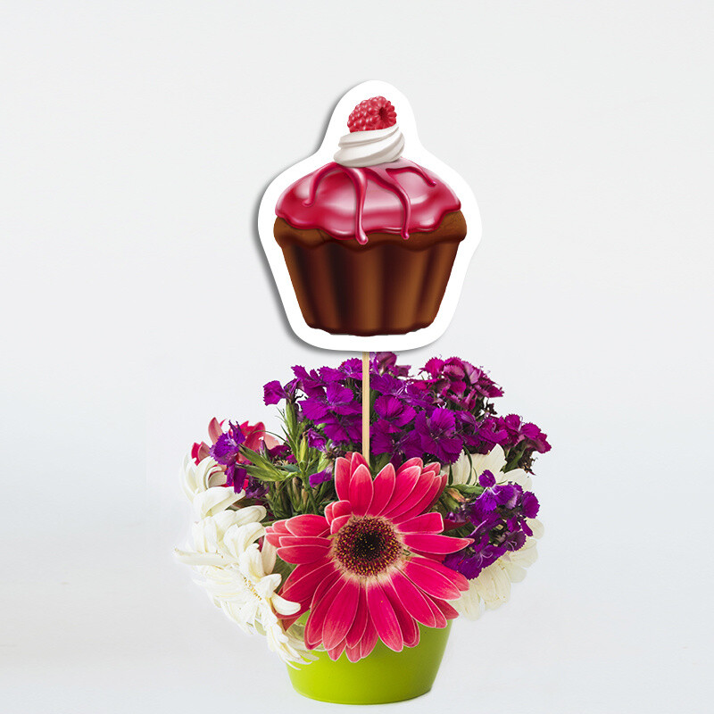 Διακοσμητικό Topper Sweet Shop χάρτινο 20cm