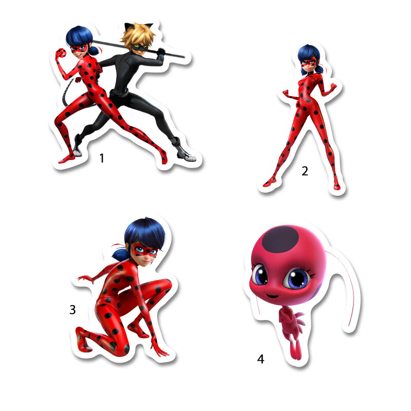Διακοσμητική φιγούρα Miraculous LadyBug 10cm Ξύλινη/1τμχ