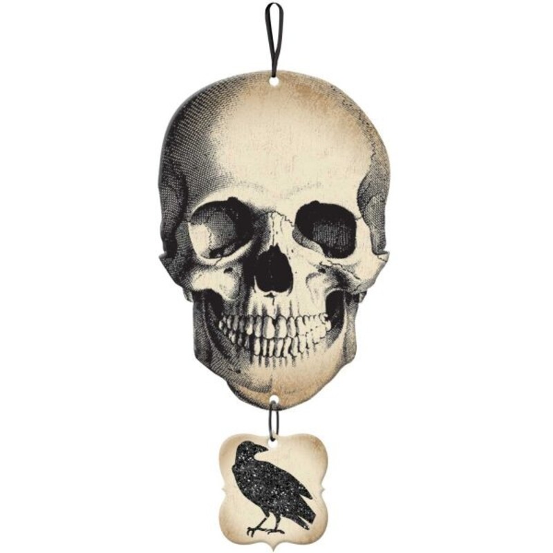 Πινακίδα Boneyard Skull & Crow / 44.4 x 21.6 εκ