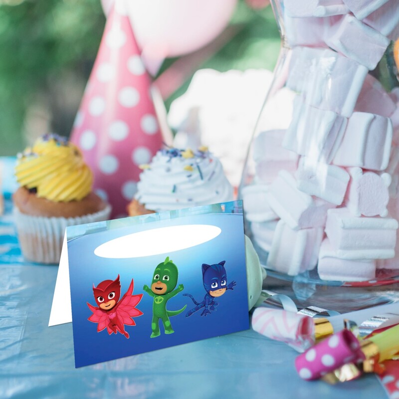 Καρτελάκι Μπουφέ PJ Masks/ 6τμχ