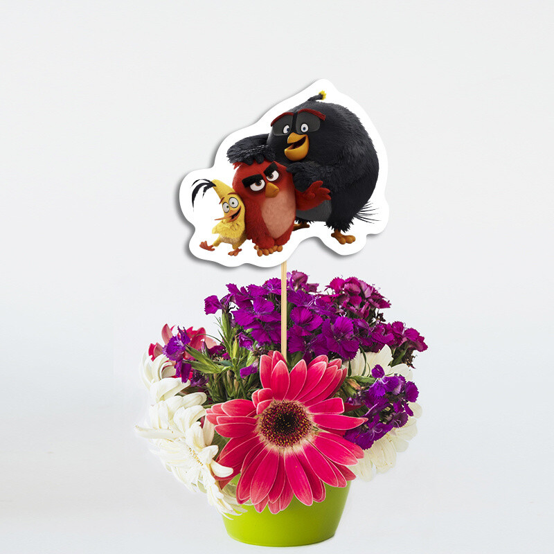 Topper Διακοσμητικό Angry Birds χάρτινο/ 20cm