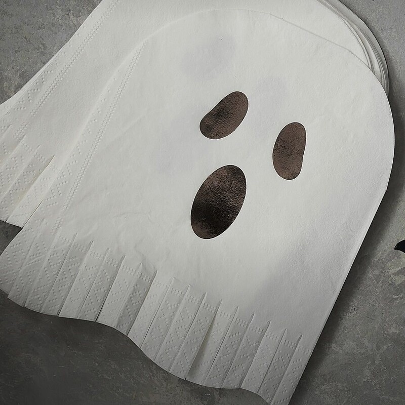 Χαρτοπετσέτα Φάντασμα με κρόσσια Halloween