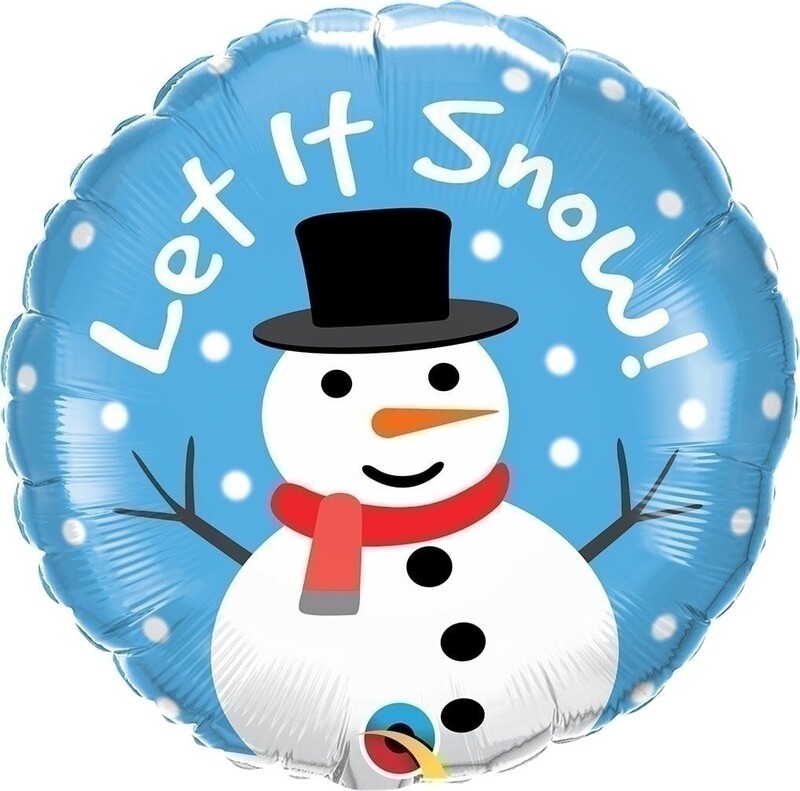Μπαλόνι Φοιλ 18 Let it Snow Χιονάνθρωπος /snowman 46 εκ