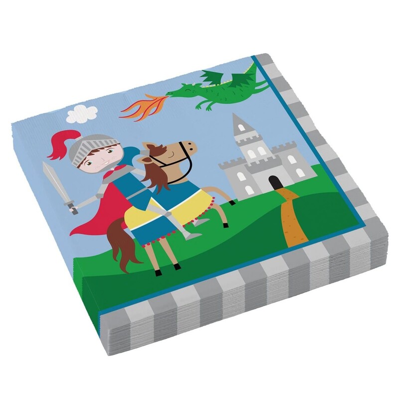Χαρτοπετσέτες φαγητού 33εκ Ιππότης - Knight /20 pcs