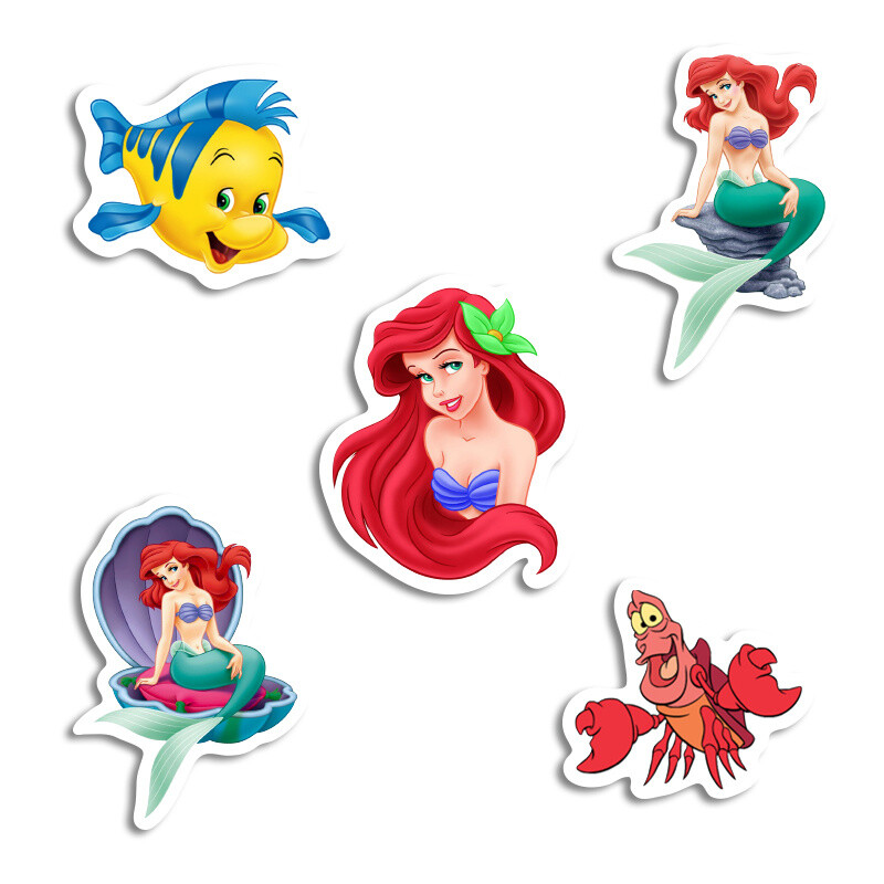 Αυτοκόλλητα Ariel 10cm / 8τμχ